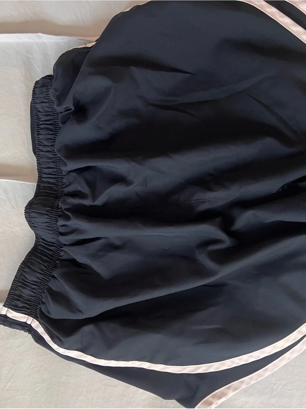 Nike Navy Women's Athletic Shorts with White Trim